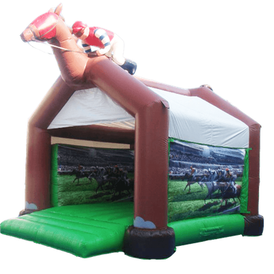 Коммерческий надувной батут "Лошадка" с крышей