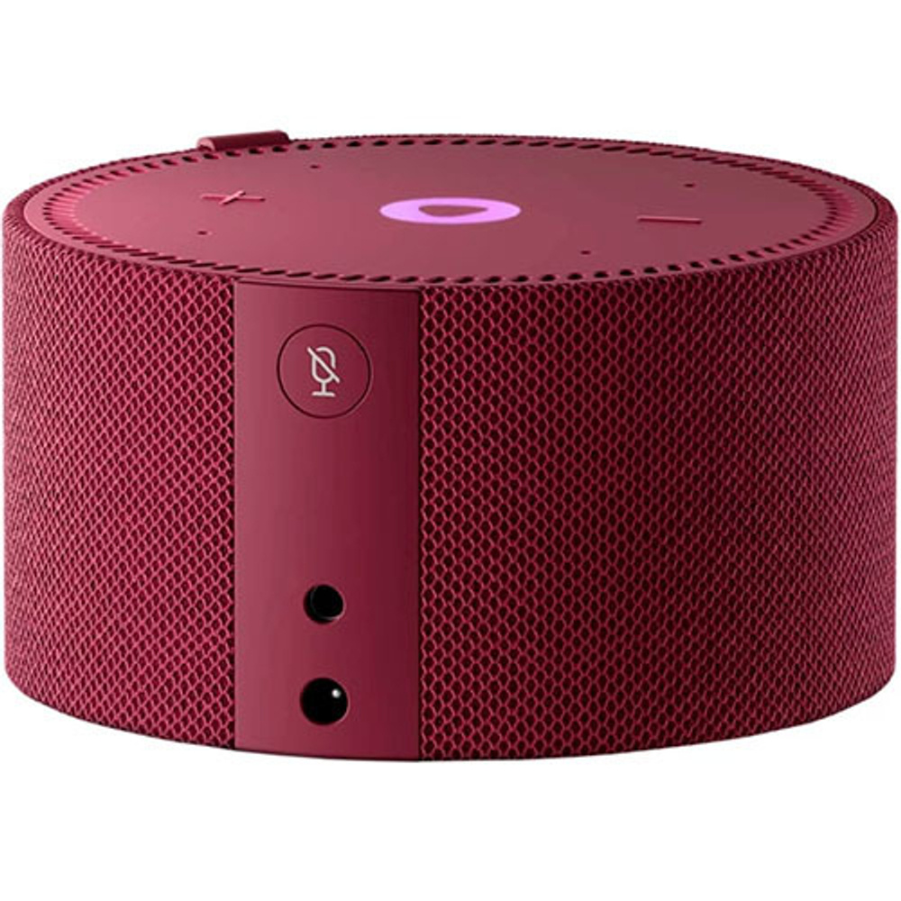 Умная колонка Yandex Станция Мини с часами Алиса красный 10W 1.0 BT 10м (YNDX-00020R)
