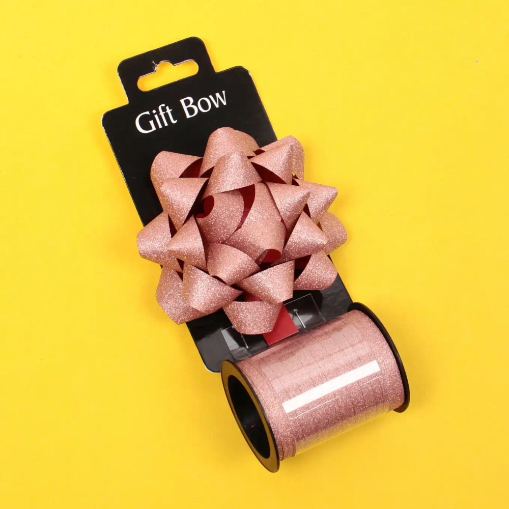 Набор для декорирования «Мерцание» бант d=10 см, лента 1,6 см (10м), Шоколад