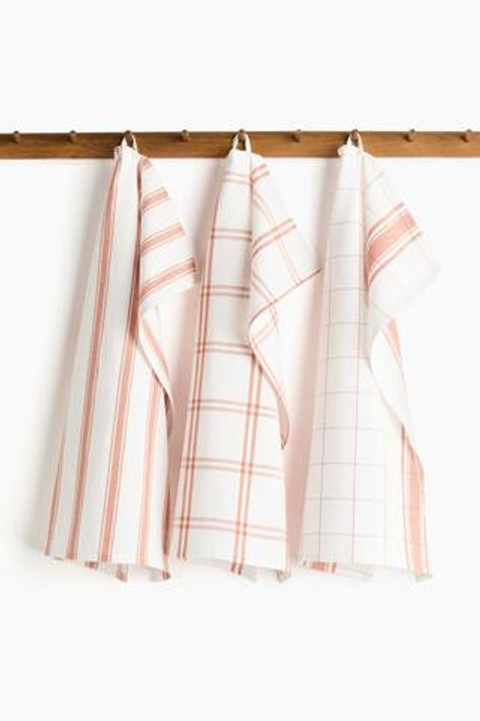 H&M HOME Набор кухонных полотенец (3 ШТ.), оранжевый