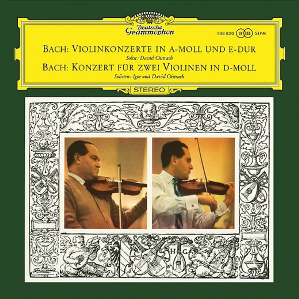 Bach, David Oistrach, Igor Oistrach / Violin Concertos No.1 In A Minor & No.2 In E, Double Concerto For 2 Violins In D Minor (LP)