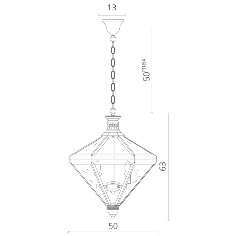 Подвесная люстра Divinare 7400/02 SP-4