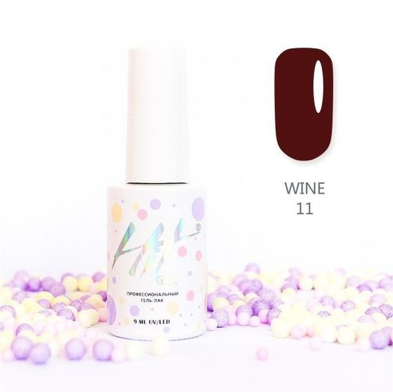 Гель-лак ТМ &quot;HIT gel&quot; №11 Wine, 9 мл