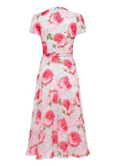 Платье миди на запах розы