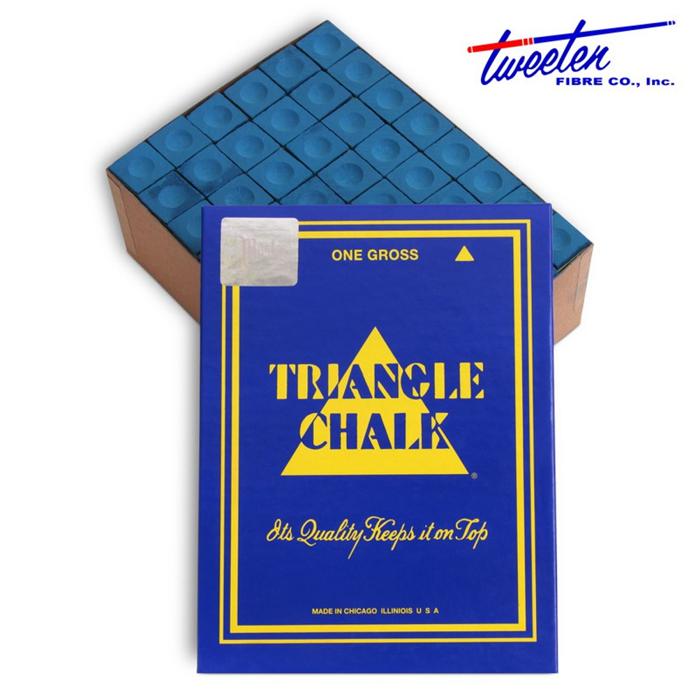 Мел бильярдный "Triangle" Blue 144шт.