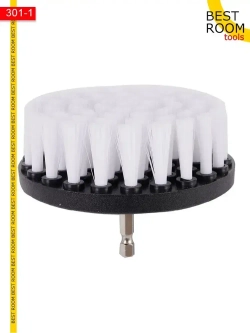 Щетка для уборки на дрель набор насадок/Набор щеток насадок на шуруповерт для химчистки, полировки, клининга