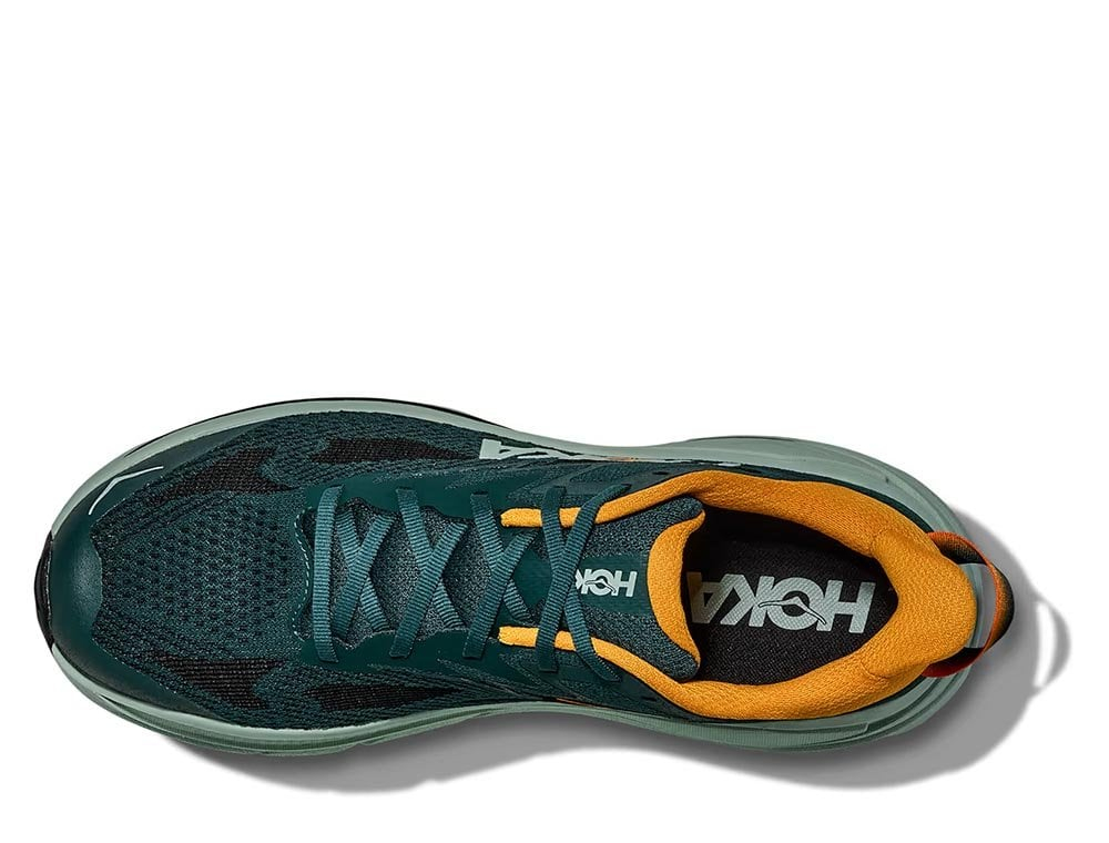 Мужские беговые кроссовки Hoka Challenger ATR 8 M зелёно-оранжевые