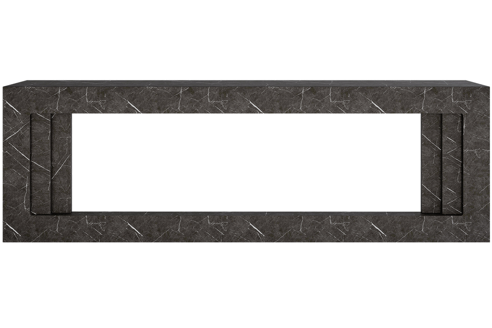 Каминокомплект Line 60 SFT Stone Touch (Разборный) - Серый мрамор с очагом Vision 60 LOG LED