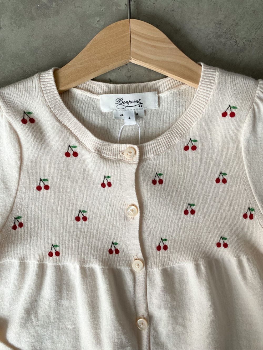 Новый хлопковый кардиган Bonpoint, 104