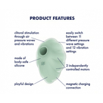 Стимулятор клитора с вибрацией и воздушной стимуляцией Satisfyer Cloud Dancer