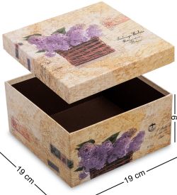 WG-23/3-B Коробка подарочная «Квадрат» цв.коричневый