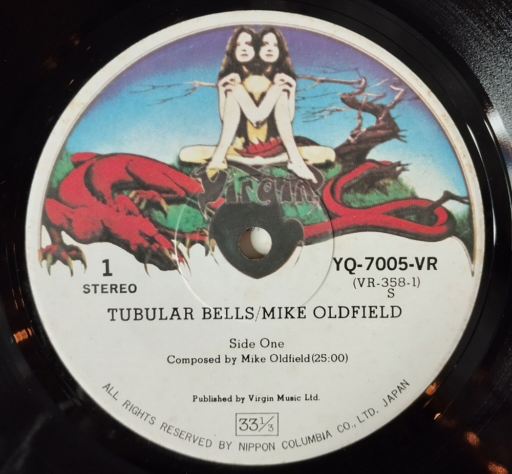 Винтажная виниловая пластинка LP Mike Oldfield Tubular Bells (Japan 1974) (Obi Copy)