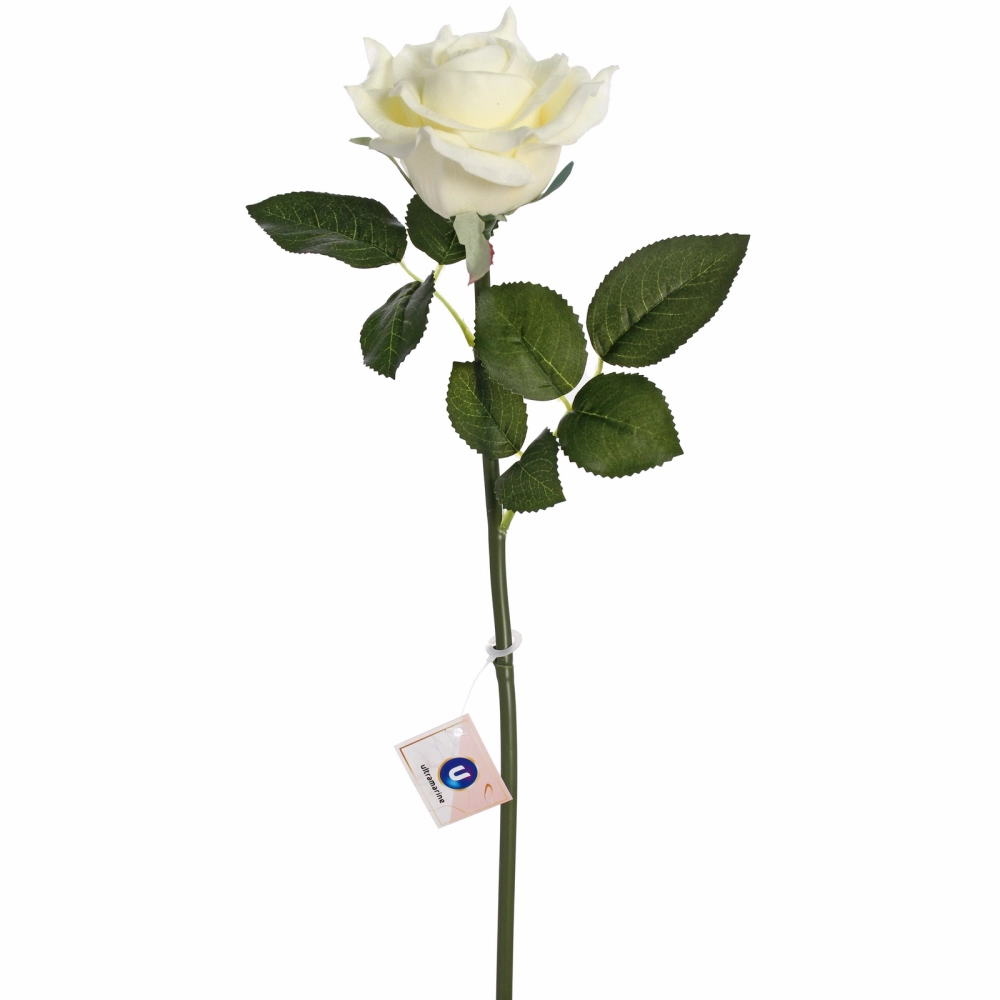 Цветок искусственный «Natur» 50см Роза белая