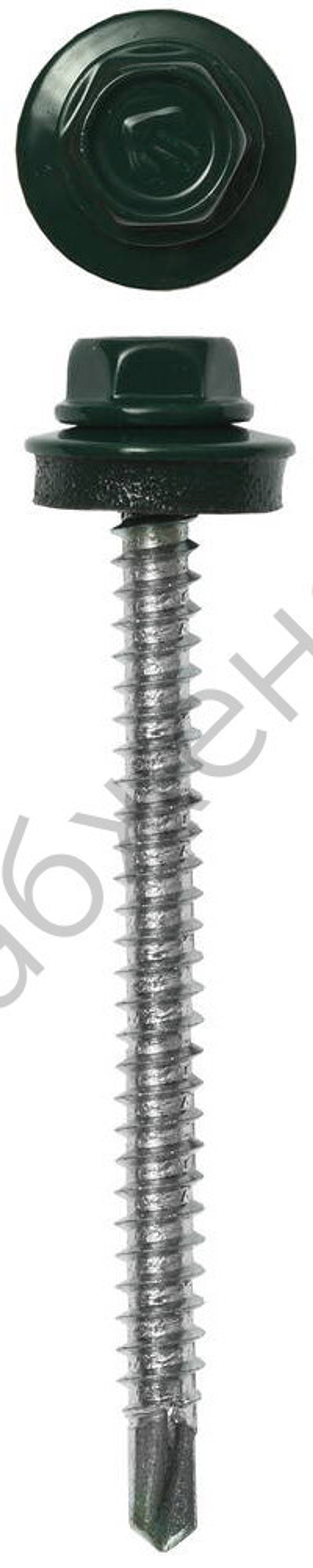 ЗУБР СКД 6005 50 х 4.8 мм, зел. насыщ., кровельный саморез, 1200 шт (4-300310-48-050-6005)