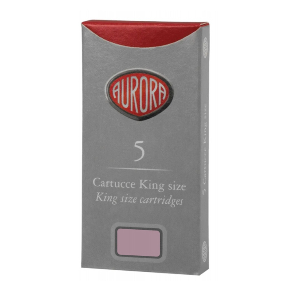 Картридж с чернилами для перьевой ручки Aurora purple, упаковка из 5 шт.