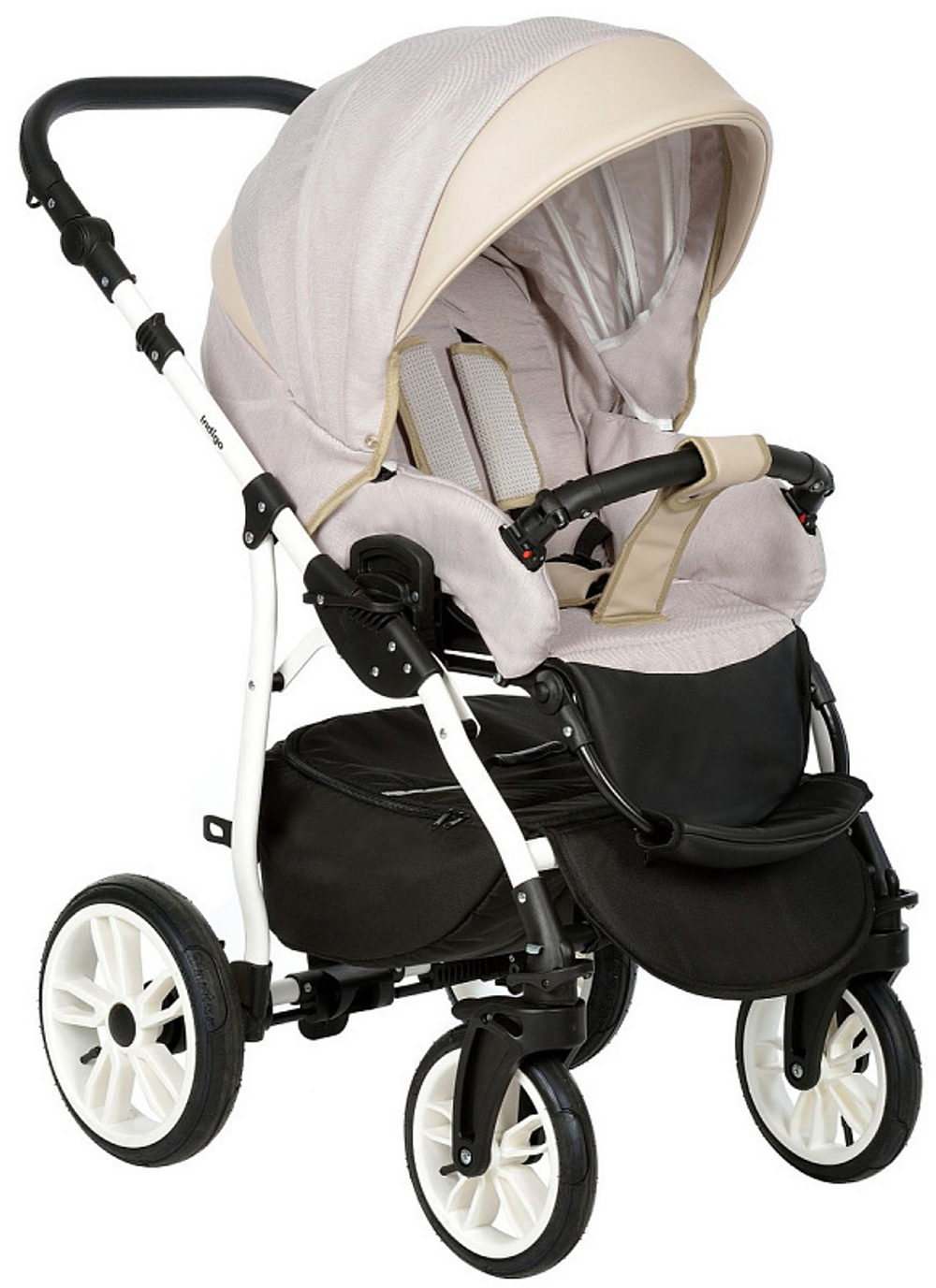 Детская коляска Indigo Indigo New 2 в 1 In01 бежевый