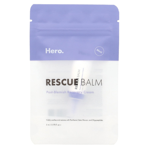 Hero Cosmetics, Rescue Balm, мини-бальзам, 5 мл (0,178 жидк. унции)
