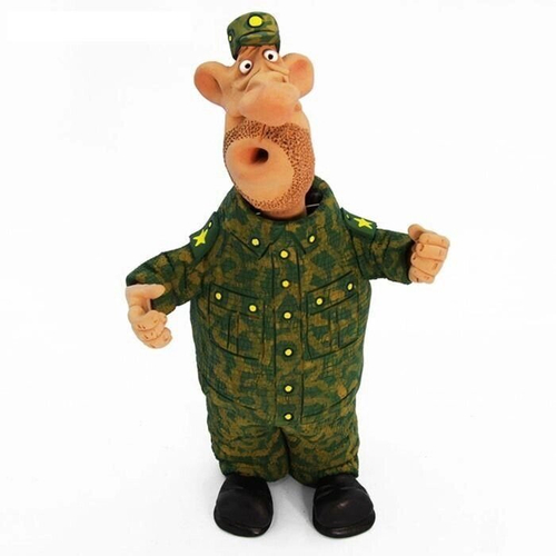 Фигурка-болванчик "Камуфляж" с качающейся головой (Unique by Step)