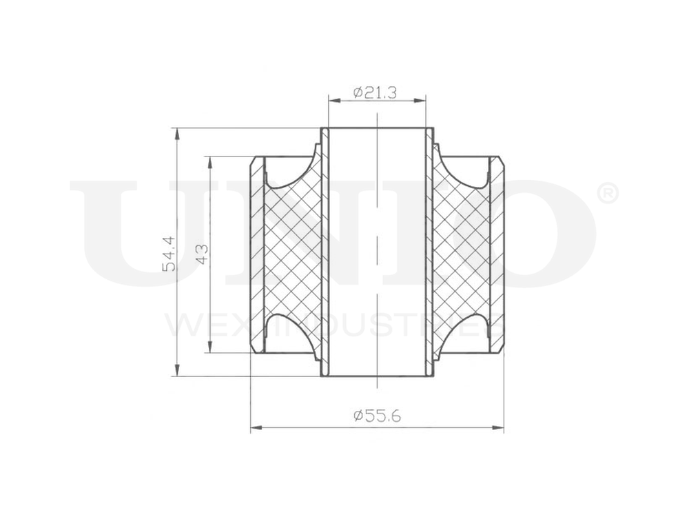 Сайлентблок задний переднего нижнего рычага UNIO RMP-20354
