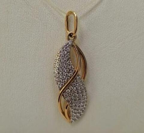Подвеска из золота с фианитами