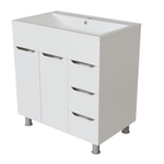 Тумба д/ванной "ЭТЬЕН-80" под раковину Нелли-80 (MIXLINE) (ПВХ)