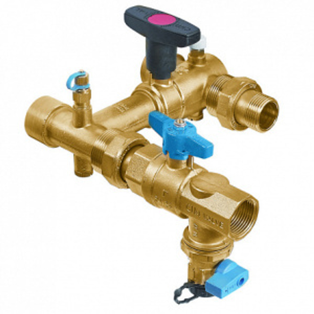 Узел присоединительный для фанкойлов, 1/2", PN25 Cimberio