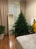 Елка с гирляндой встроенной «Сириус» (Литая хвоя) 250 см / 2,5 м