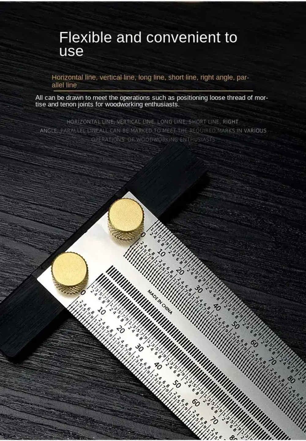 Линейка разметочная , 400 мм