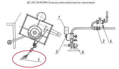 ДС-185 26.08.110 Установка клапана