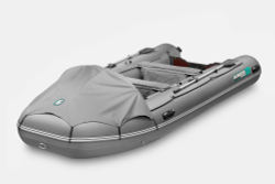 Надувная лодка GLADIATOR E450PRO тёмно-серый