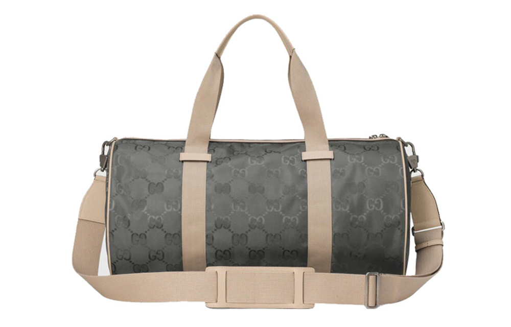 GUCCI Off The Grid Nylon With Leather Cylinder Bag, Handbag, Shoulder Bag, Crossbody Bag, Travel Bag Unisex