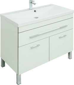 Комплект мебели для ванной Aquanet Верона 90 белый (напольный 1 ящик 2 дверцы)