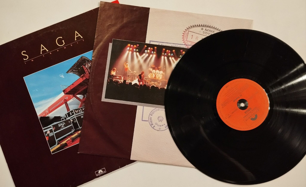 Винтажная виниловая пластинка LP Saga In Transit (Germany 1982)