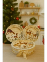 Новогодние подарочные тарелки 2шт