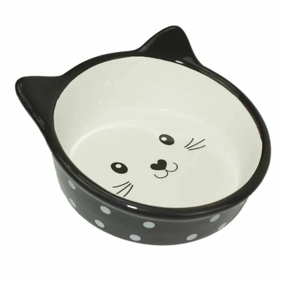 Миска керамическая "кошачья мордочка" (0,23 л.) (10702070/190923/3384866)