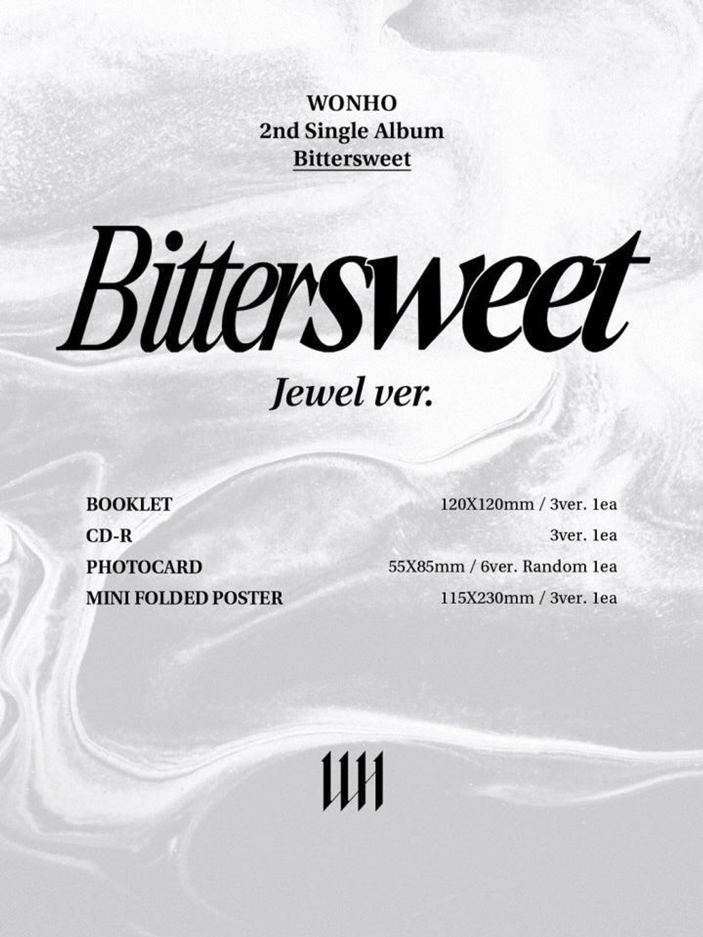 Альбом WONHO - Bittersweet 2nd Single Album Jewel Case RANDOM Version