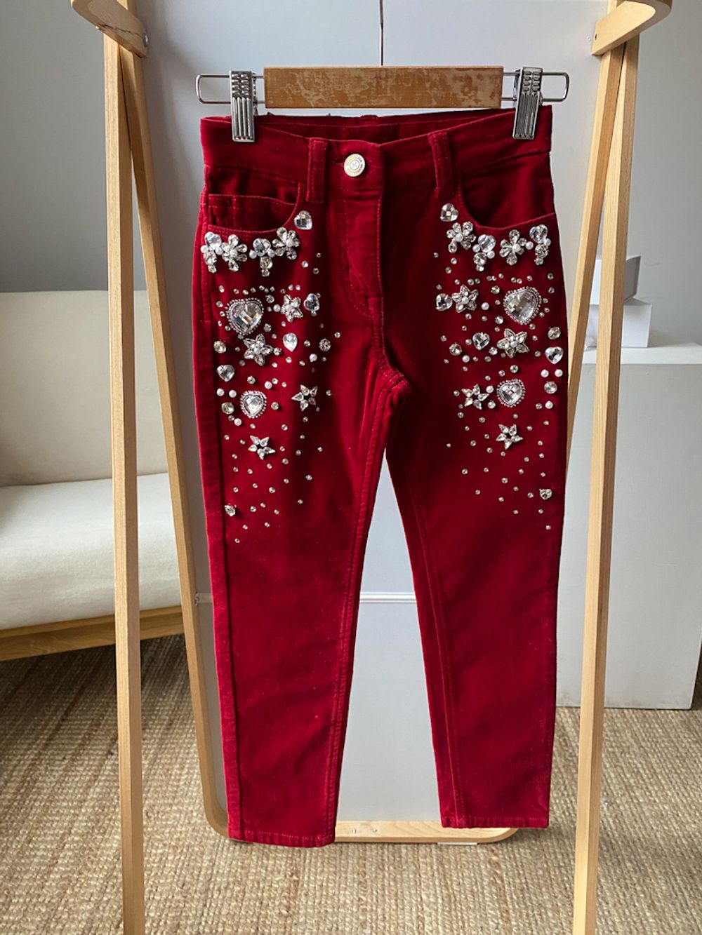 Бархатные брюки Monnalisa, 116