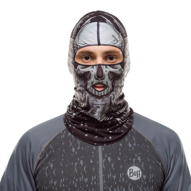 Тонкая балаклава Buff Balaclava Microfiber Bandana Windproof N-Tribe Black Фото 2