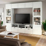 Комплект мебели д/гостиной  - IKEA BESTÅ/BESTA, 300x42x231 см, белый, БЕСТО ИКЕА
