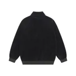 Толстовка Ymkashix Puff Zip велюровая черная