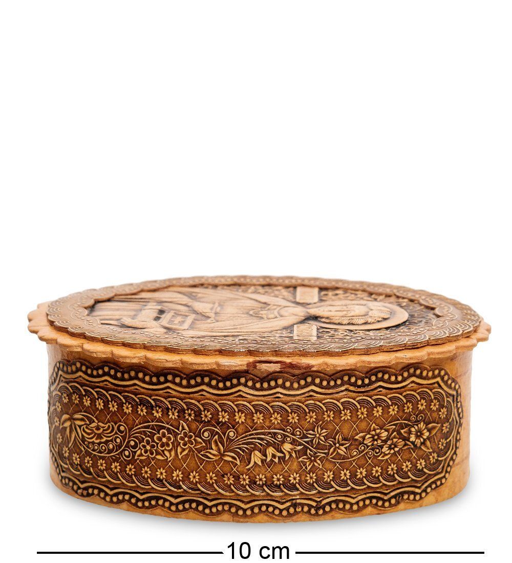 BST-140 Шкатулка «Святой Целитель Пантелеймон» (береста)