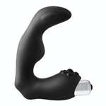 Черный вибромассажер простаты FantASStic Vibrating Prostate Massager - 11,3 см. (Цвет: черный)