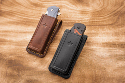 Кожаные ножны для складного ножа, черные