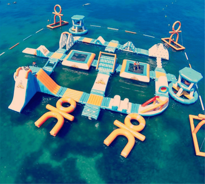 Коммерческий аквапарк на воде «Водное царство» 45×40×4 м