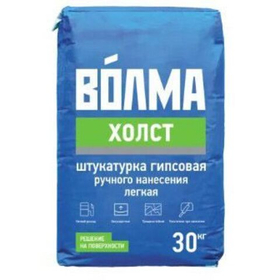 Штукатурка гипсовая Волма Холст серая 30 кг