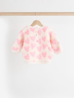 Толстовка флисовая и легинсы в комплекте для малышей Next 904-512, Розовый