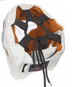 Шлем для единоборств с пластиковой маской ISA белый