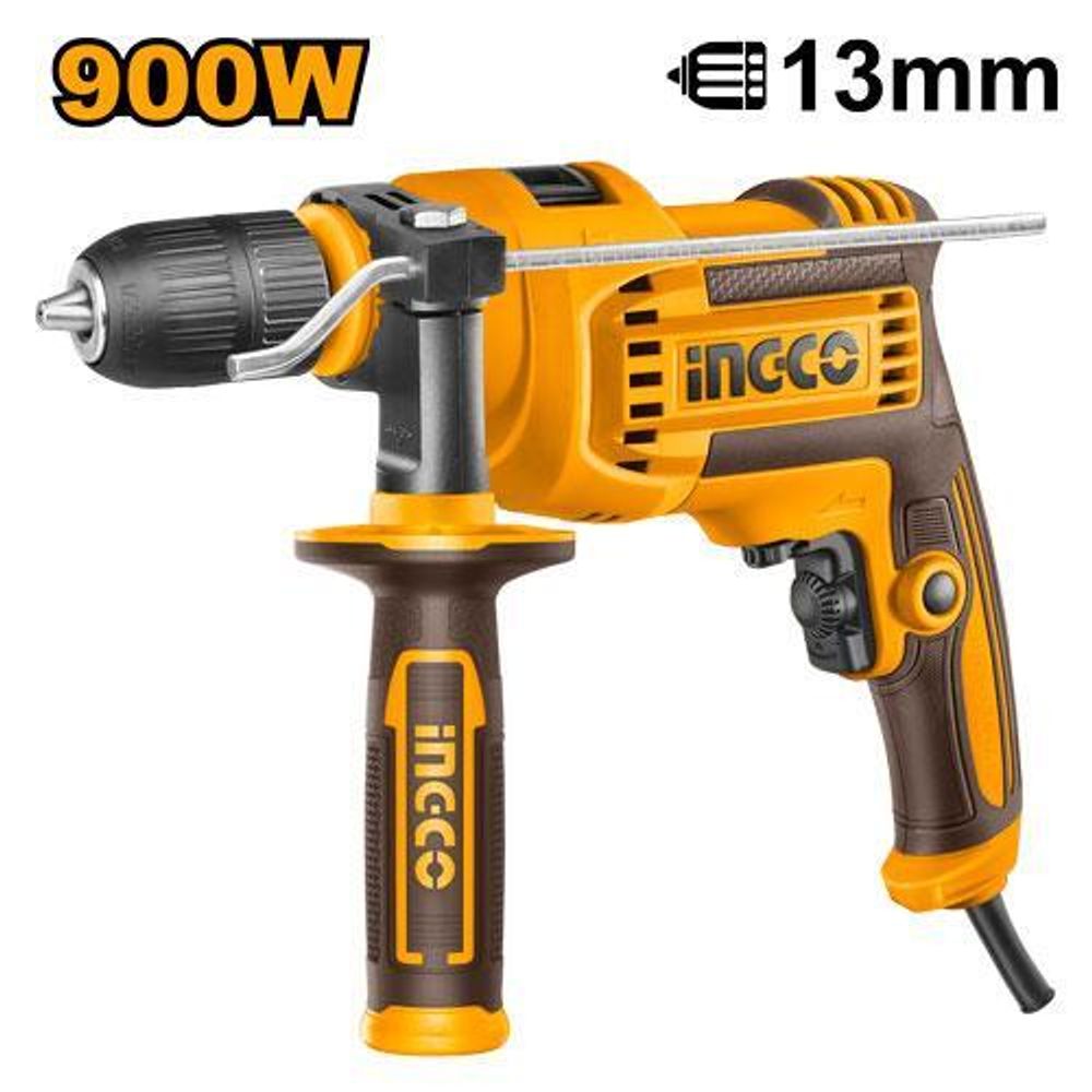 Дрель электрическая ударная INGCO ID90082 INDUSTRIAL 900 Вт 1,5-13 мм