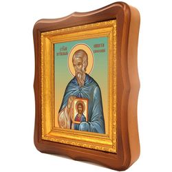 Никита Хиосский преподобный. Икона на холсте.