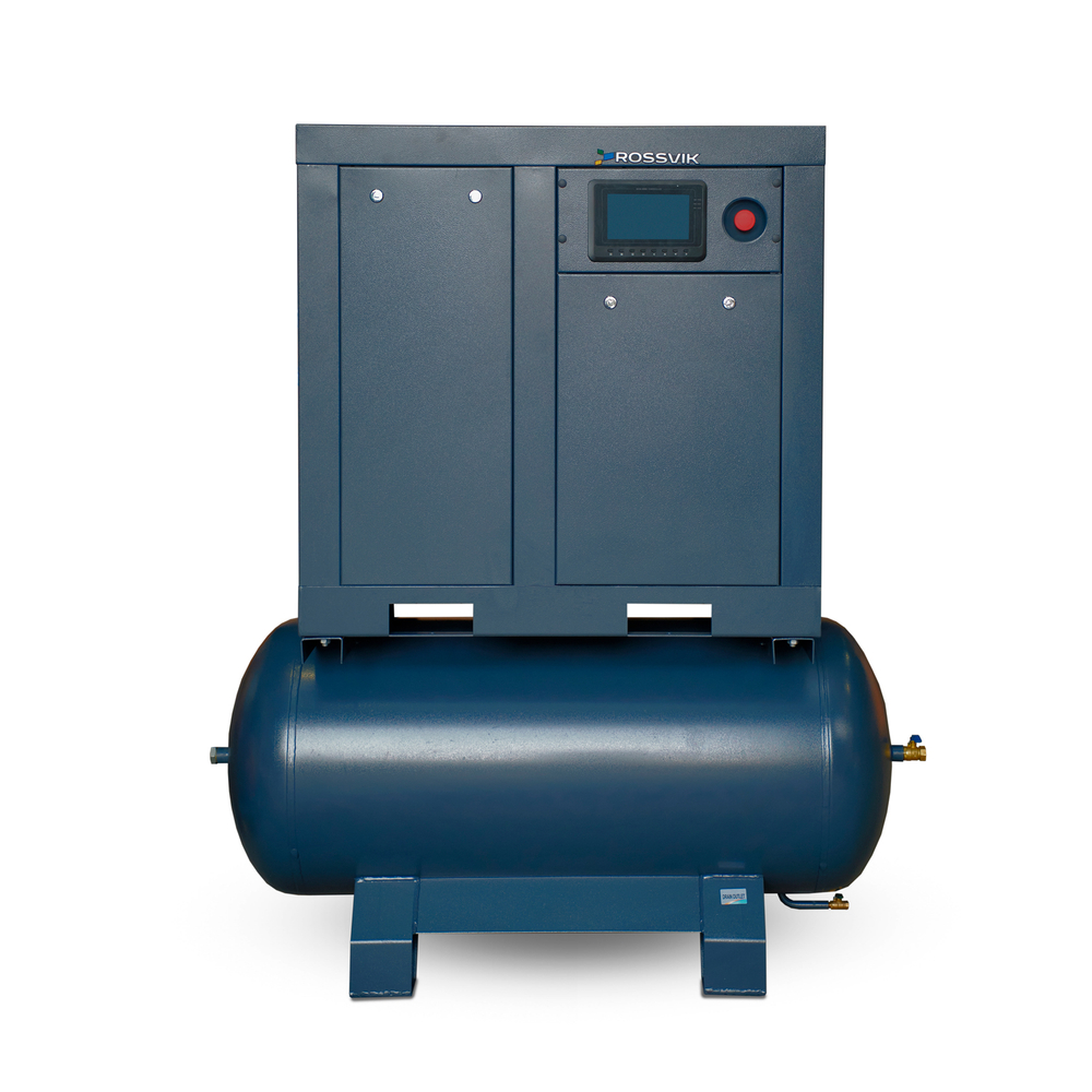 Компрессор винтовой ROSSVIK ВК20А-15-300, 1350л/мин, 15бар, ресивер 300л, 380В/15кВт